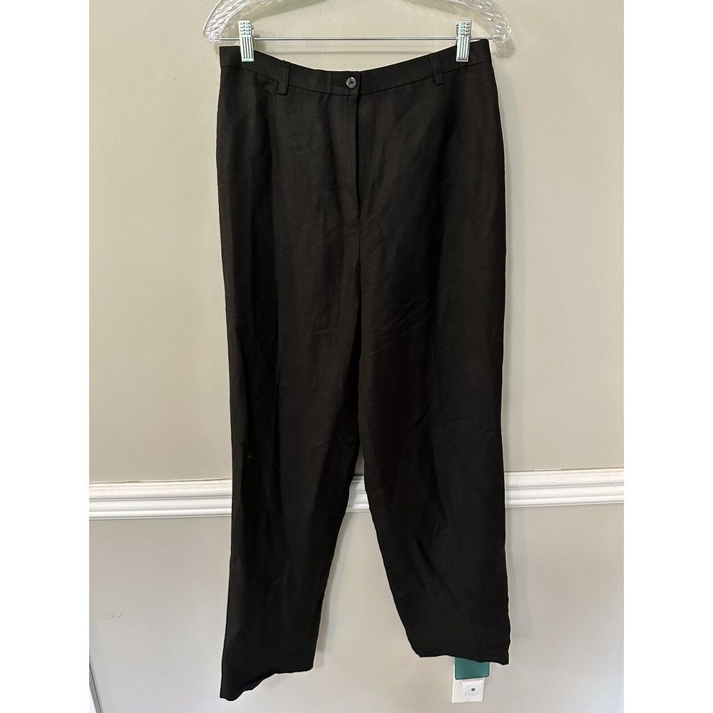 Women's Bagatelle Linen Blend Black Dress Pants Size 10